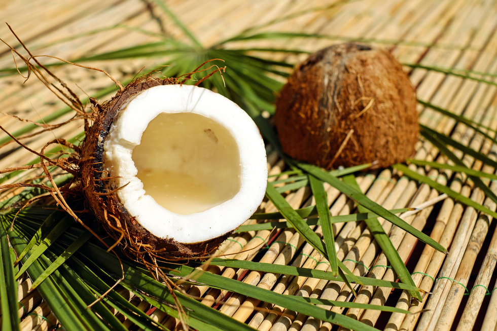 Split Coconut Fruit